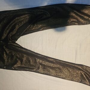 Black and Gold Shimmer Leggings